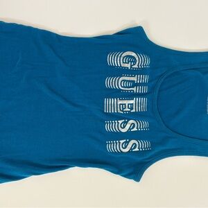 Guess Teal Tank Top with Logo
